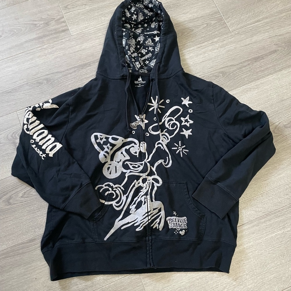 Disneyland Parks Hoodie Zip Down Sz 1X